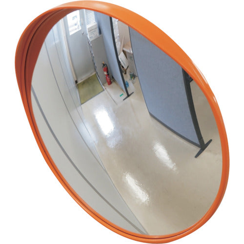 緑十字 小型カーブミラー(丸型1面鏡) 壁丸S30 300mmΦ 壁面金具付 アクリル製 276070 1組