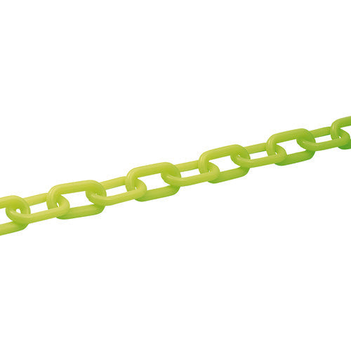 緑十字 プラスチックチェーン 蛍光緑 PT−830KG 長さ30m 線径8mmΦ ポリエチレン 284028 1巻