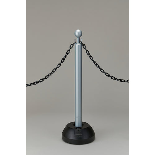 Green Cross Chain Stand Body: Silver Base: Black CHS-4 Height 837mm Polyethylene 141004 1 unit