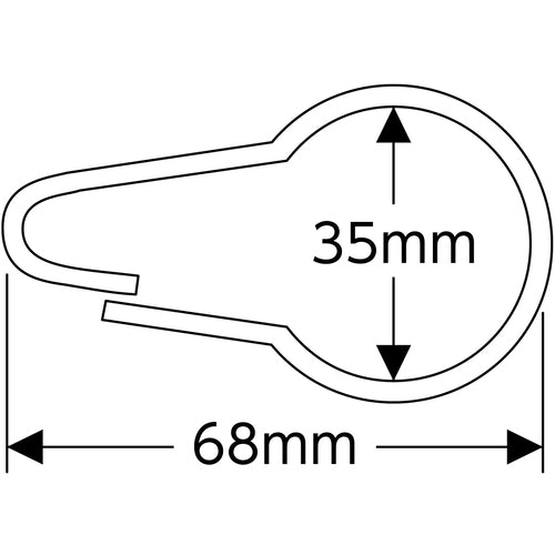 녹십자 달마칸 쇠장식 01 68×40mm 선경 2.3mmΦ 10개조 스틸제 137010 1조