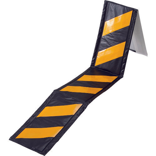 緑十字 コーナー用トラ柄クッション 黄/黒 コーナーガード20TR 270×2000×6mm 反射タイプ 246031 1枚
