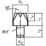 HALDER Locating Pin C-Type Outer Diameter 25 x Base Height 15L 22630.0052 1 pc