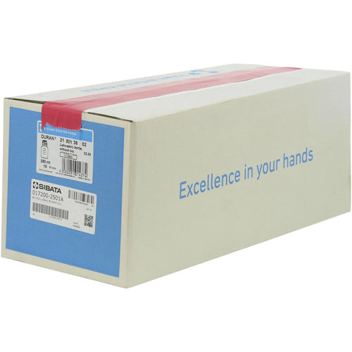 SIBATA 내열 나사구 병 레드 캡 부착 250mL 017200-2501A 1개