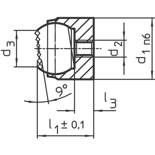 HALDER 요동 패드 M4 길이 17 22730.0718 1개