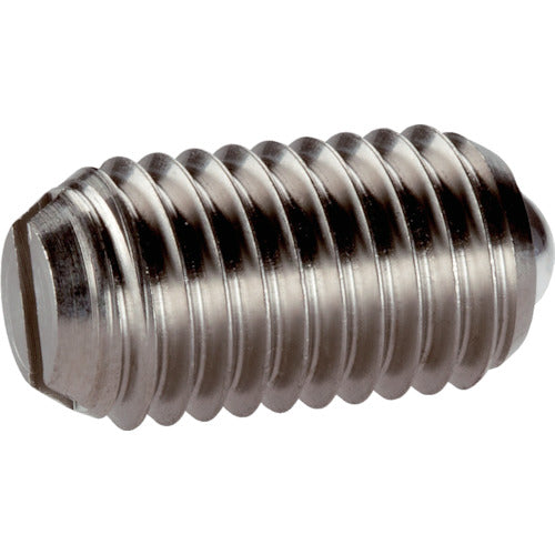 HALDER スプリングプランジャ ボールスロット付 ステンレス鋼 バネ圧強 22051.0606 1個