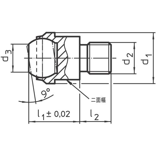 HALDER 요동 패드 수나사 부착, 플랫 22730.0019 1개