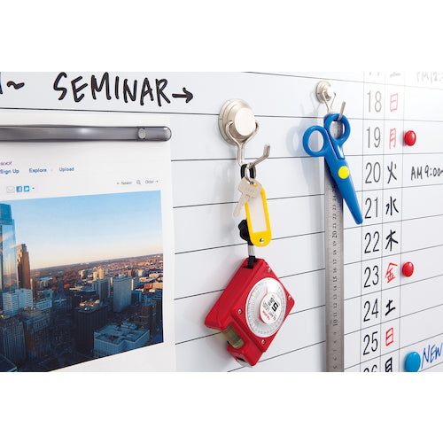 녹색 십자 강자력 자석 후크 실버 MF-836S 24mmΦ 내하중 3kg 스틸제 313006 1개