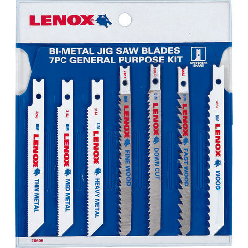 LENOX Jigsaw Blade Set U Shank 7 Pieces U743JA 20606U743JA 1S