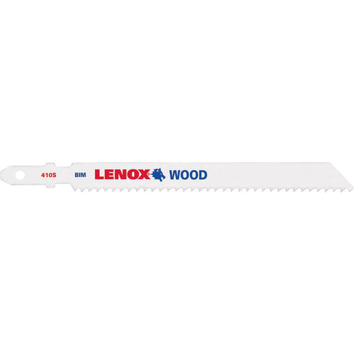 LENOX Bimetal Jigsaw Blade, T-Shank, for Woodworking, BT410S, 100mm x 10 Teeth (2 Pieces) 20306BT410S 1PK