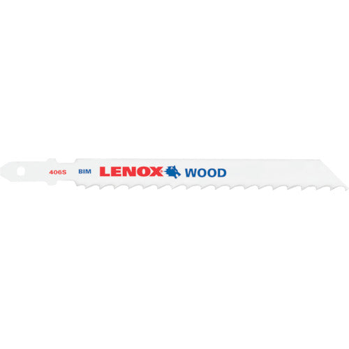 LENOX Bimetal Jigsaw Blade T-Shank Woodworking BT406S 100mm x 6 Teeth (2 Pieces) 20305BT406S 1PK