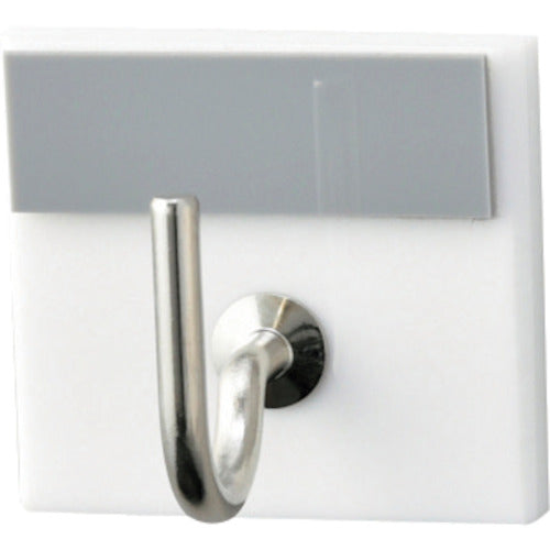 緑十字 キーハンガー グレー 30×33mm 裏面テープ付 アクリル製 キーハンガー1R(8) 302008 1個