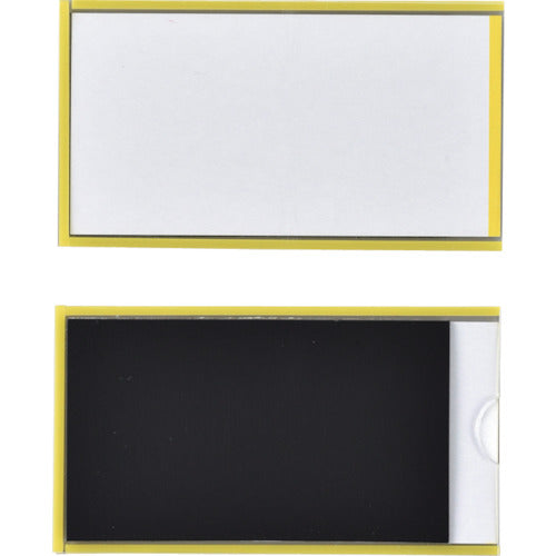 녹십자 카드 케이스(뒤 마그넷 첨부) 황 MP-2Y 50×90mm 10매조 경질 타입 305121 1조