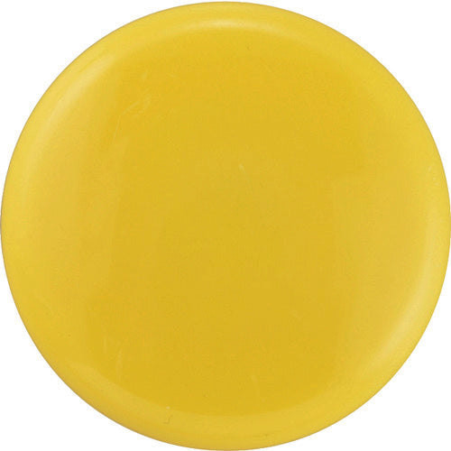 緑十字 カラーマグネット(ボタン型タイプ) 黄 マグネ30(4/黄) 30mmΦ 10個組 312084 1組