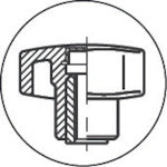 ELESA Star Knob (Female Thread) 63 M12 STK60N 1 pc