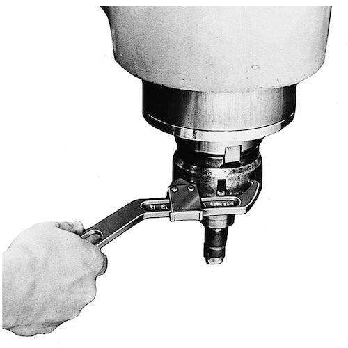 スーパー フックスパナ(先端丸型)くわえられる丸ナット径35〜105 HW-105A 1 丁