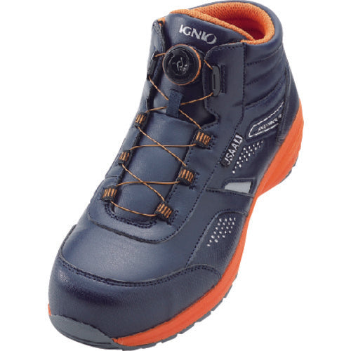 IGNIO Dial-type Safety Shoes, Type A, Navy, 28.0 cm, IGS1058TGF-NV28.0, 1 pair