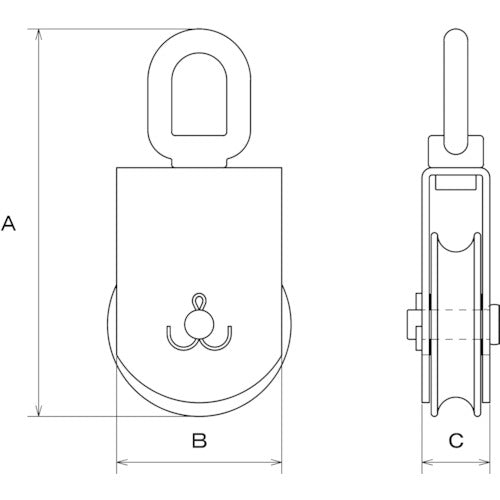 水本 ステンレス サンマブロック 参考使用荷重300kgf A-716 1 個