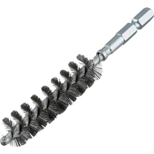 RELIEF Hexagonal Shaft Twist Brush Hard Steel Wire φ16mm 33210 1pc