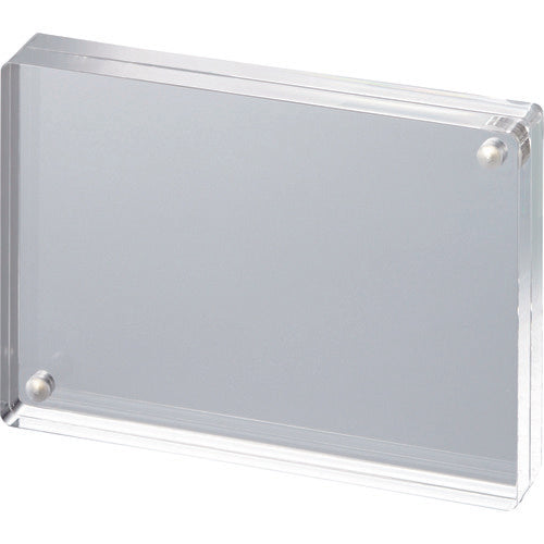 빛 아크릴 크리스탈 탁상 메뉴 & 포토 프레임 투명 89×127×20mm K-908D 1개