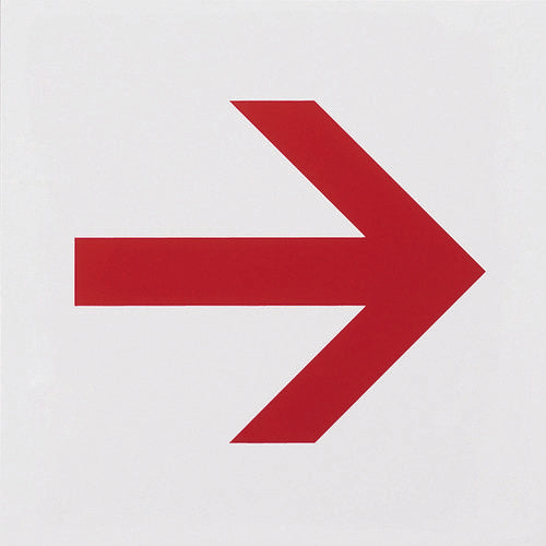 Light Acrylic Matte Sign Arrow 160mm x 160mm KMP1661-4 1 sheet