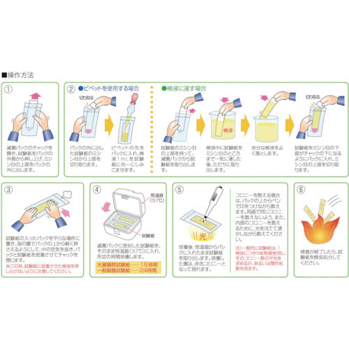 SIBATA 대장균군 시험지 멸균 팩입 25입 080510-3010 1CS