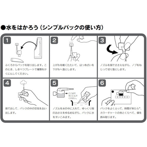 SIBATA 簡易水質検査キット シンプルパック 水のチェック隊シリーズ 酸性雨 080520-463 1個