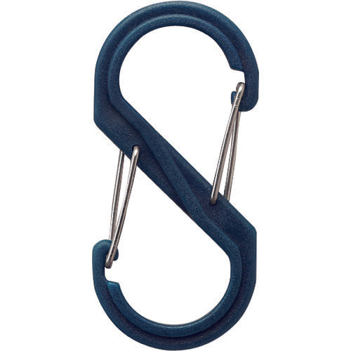 Hikari S-shaped carabiner small navy B-KRSA61-5 1 piece