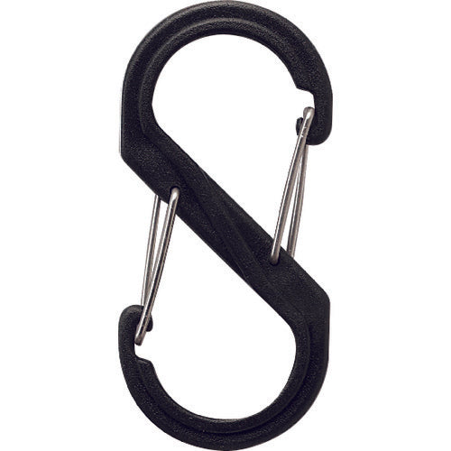 Hikari S-shaped carabiner, small, black, B-KRSA61-2, 1 piece