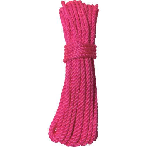 유타 카메이크 로프 파이렌 컬러 로프 5φ×10m 핑크 A-91 1개