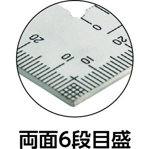 Shinwa Curved Ruler Silver Thick Wide 50cm 10405 1pc