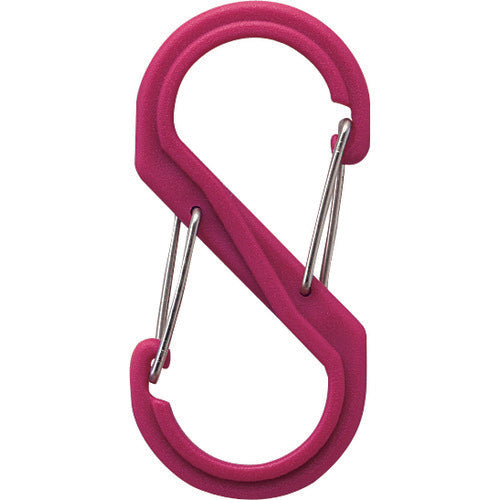 Hikari S-shaped carabiner, small, pink, B-KRSA61-3, 1 piece