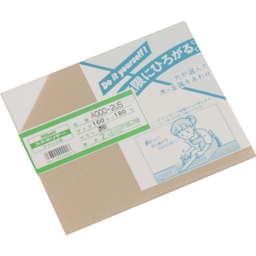 Light Acrylic Plate (Transparent) 2 x 160 x 180 mm A000-2US 1 sheet