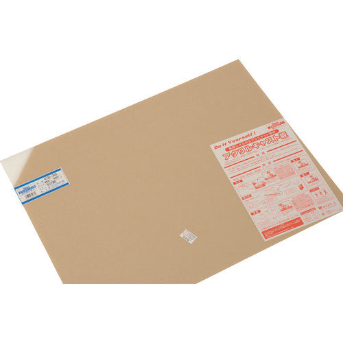 光 アクリルキャスト板 乳白半透明 450X600 3t AC32-346 1 枚