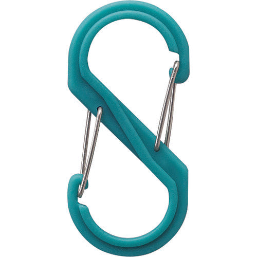 Hikari S-shaped carabiner, small, turquoise, B-KRSA61-7, 1 piece