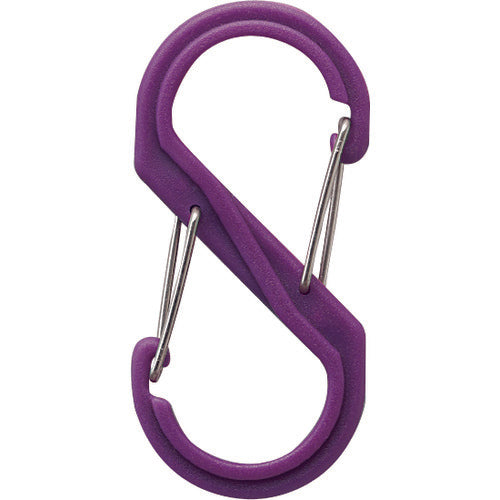 Hikari S-shaped carabiner small purple B-KRSA61-4 1 piece