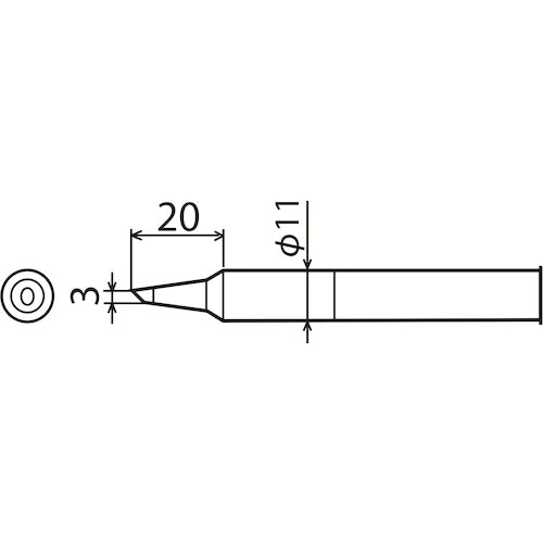 Good replacement tip 3C type for CXR-100 CXR-100RT-3C 1 piece