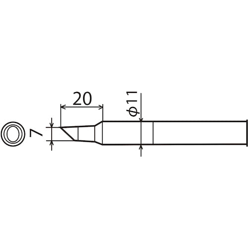 Good replacement tip 7C type for CXR-100 CXR-100RT-7C 1 piece