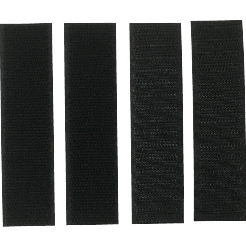 유타 카메이크 매직 테이프 피타록 25mm×10cm 2조 블랙 G-58 1봉