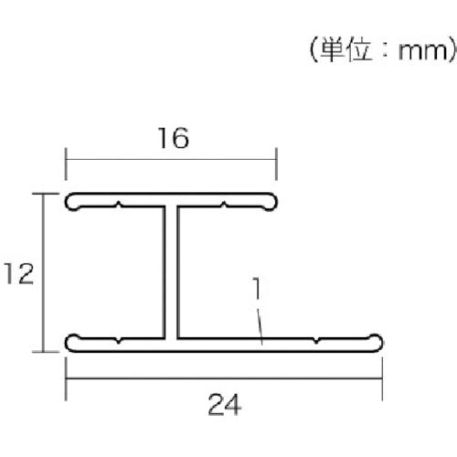 Hikari Aluminum Joiner E Type AJFT16128 1 piece