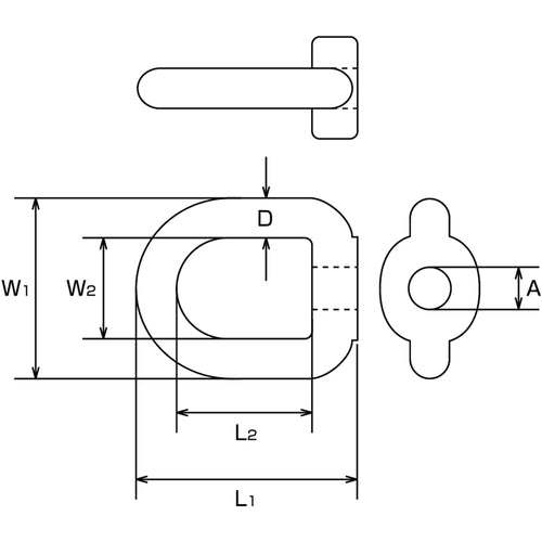 Mizumoto Stainless Steel Swivel Eye 6mm B-2356 1 pc