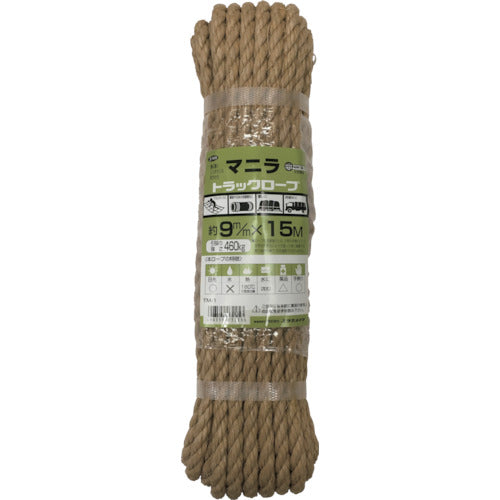 유타카 메이크업 로프 마닐라 로프 수축 팩 9φ×15m TM-1 1개