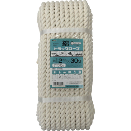 유타카 메이크업 로프 코튼 로프 수축 팩 12φ×30m TC-6 1개