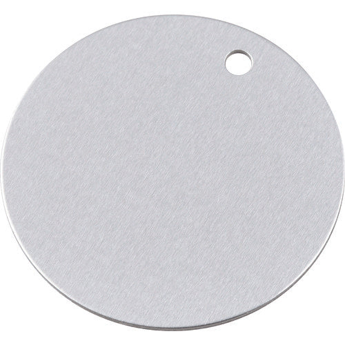 Green Cross Valve Opening and Closing Tag, Plain Type, Special 15-141, 50mm Φ, Double-sided Display, Aluminum, 157100, 1 Sheet