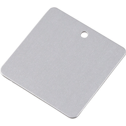 緑十字 バルブ開閉札 無地タイプ 特15−144 80×80mm 両面ニス加工 アルミ製 160070 1枚