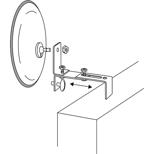 Green Cross Mirror Clamping Bracket HK-1 Mounting Width 50-170mm Steel 276530 1 Unit