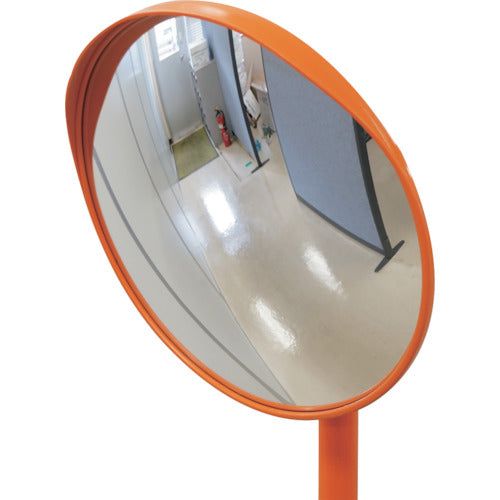 緑十字 小型カーブミラー(丸型1面鏡) 丸S30 300mmΦ 埋込用ポール付 アクリル製 276190 1組