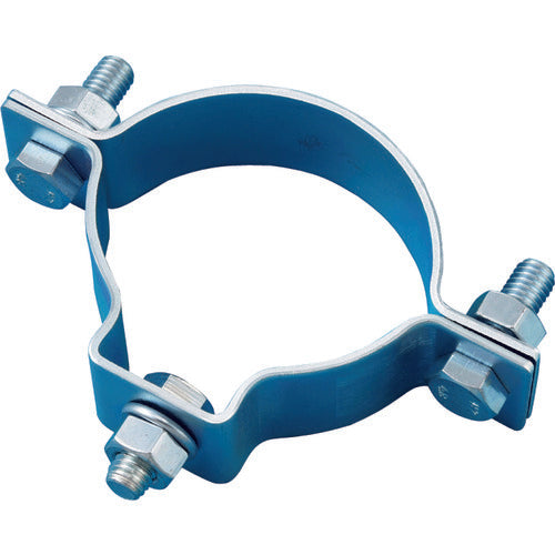 緑十字 ポール用標識取付金具(片面表示用) 金具60S 適合径:60.5mmΦ スチール製 137601 1個