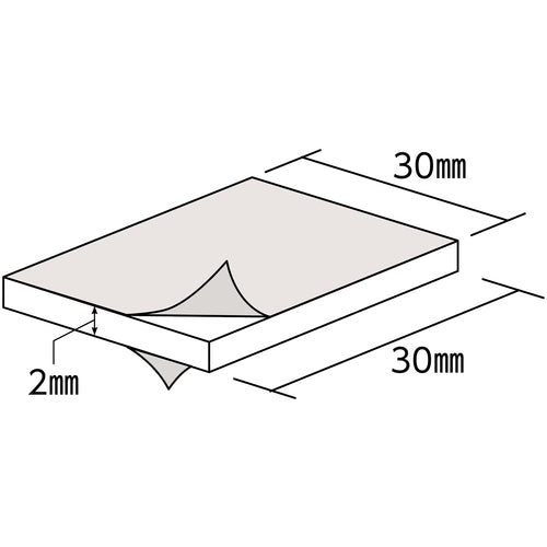Green Cross Double-Sided Tape (6-Piece Sheet Type) WF-303 30 x 30 mm/sheet 268010 1 set