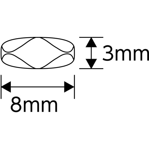 녹십자 볼 체인용 커넥터 쇠장식 03-S 2.3mmΦ용 100개조 스테인리스제 137031 1조