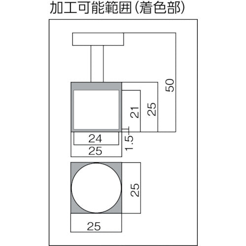 TRUSCCO 마그넷 홀더(아르니코 자석·각형·핸들 부착) 흡착력 110N 25X25X25 NH-02 1개